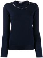 P.a.r.o.s.h. Stud Embellished Jumper - Blue