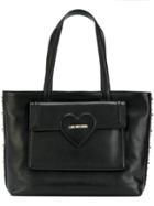 Love Moschino Silver Studded Tote Bag - Black