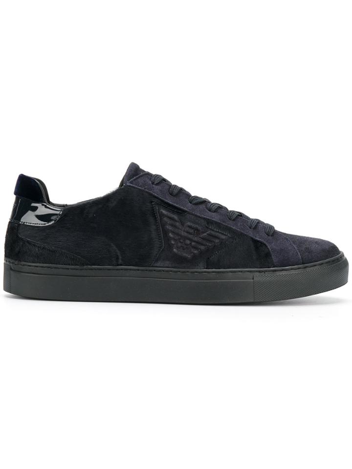 Emporio Armani Logo Sneakers - Blue