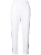 Peserico Slim Fit Cropped Trousers - White