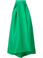 Monique Lhuillier Front Pockets Long Full Skirt