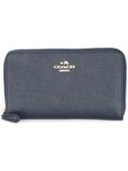 Coach Zipped Continental Wallet - Black