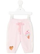 Monnalisa - Embellished Leggings - Kids - Cotton/spandex/elastane - 12 Mth, Pink/purple