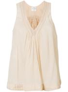 Forte Forte Lace Back Tank Top - Nude & Neutrals