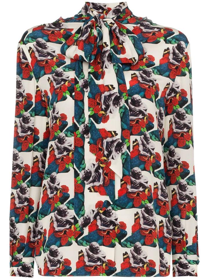 Valentino X Undercover Lovers Print Blouse - Red