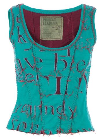 Projet Alabama Letter Printed Tank Top