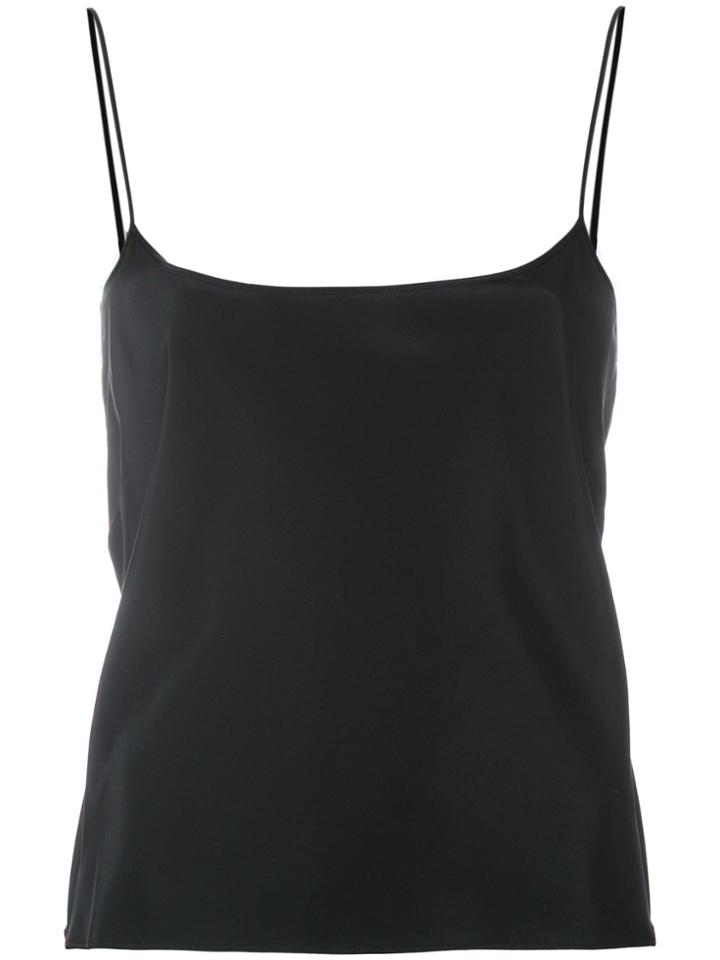 Alberta Ferretti Spaghetti Strap Cami - Black