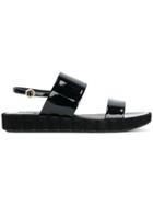Salvatore Ferragamo Platform Slingback Sandals - Black