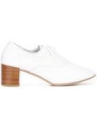 Repetto Chunky Heel Lace-up Pumps - White