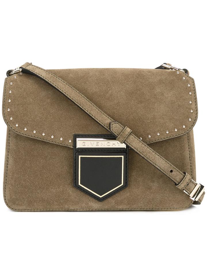 Givenchy Small Nobile Shoulder Bag, Women's, Green, Leather