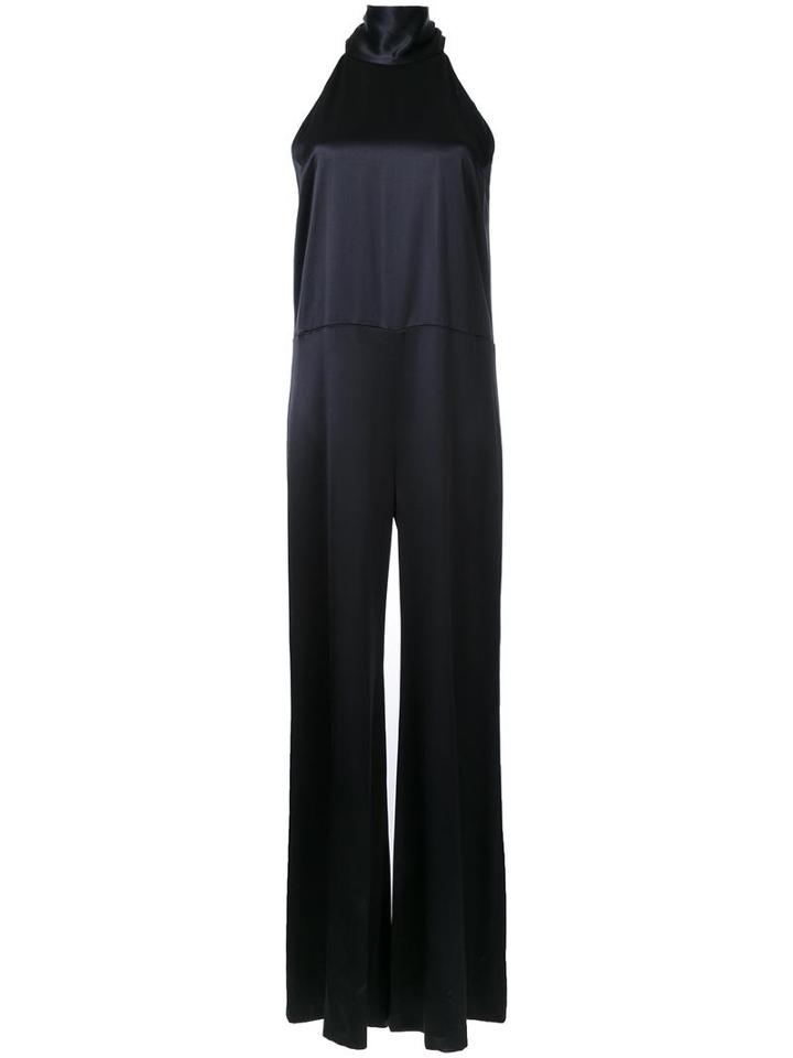 Galvan High Neck Jumpsuit, Women's, Size: 36, Black, Silk/spandex/elastane