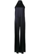 Galvan High Neck Jumpsuit, Women's, Size: 36, Black, Silk/spandex/elastane