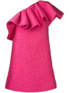 P.a.r.o.s.h. One Shoulder Ruffle Dress - Pink