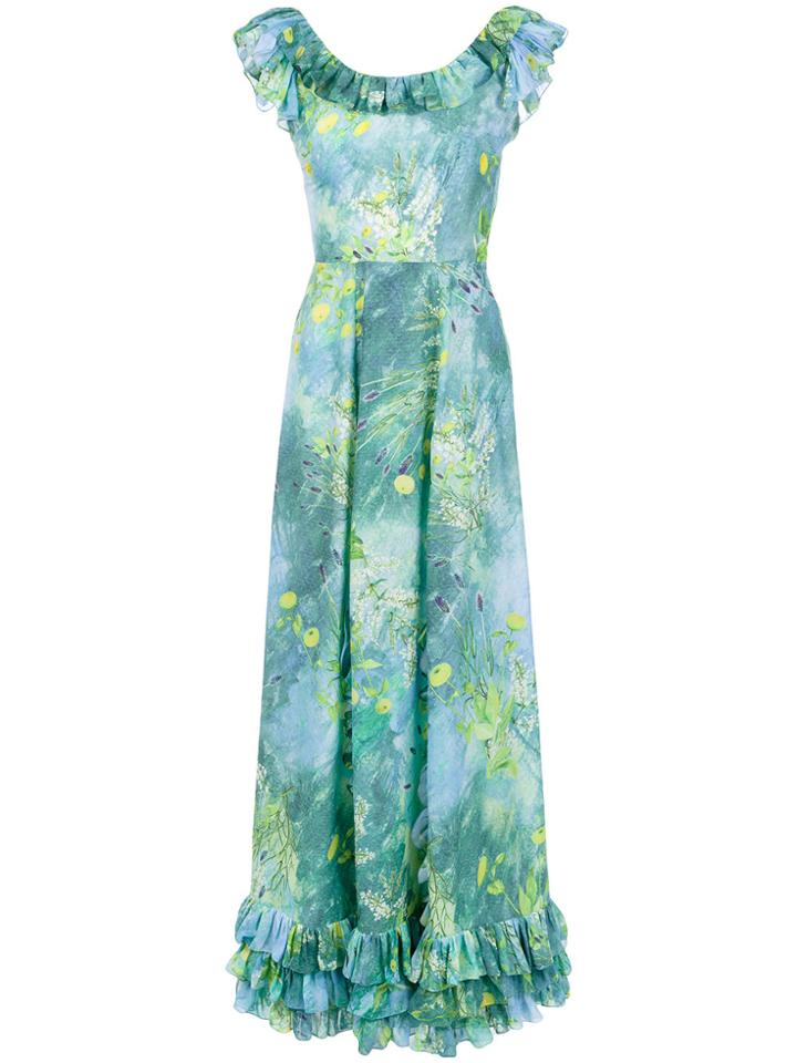 Isolda Azalea Long Dress - Blue