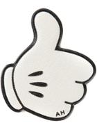 Anya Hindmarch Mickey Thumbs Up Leather Sticker - Grey