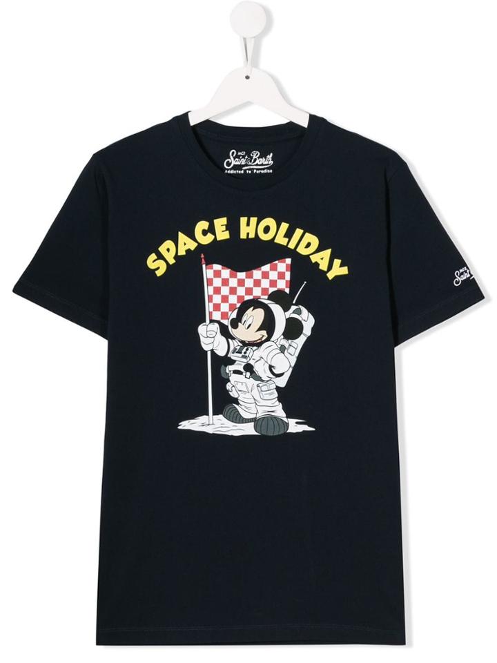 Mc2 Saint Barth Kids Space Holiday T-shirt - Blue