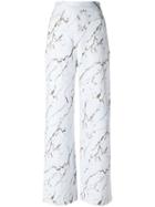 Andrea Marques Palazzo Pants, Women's, Size: 42, White, Cotton/spandex/elastane