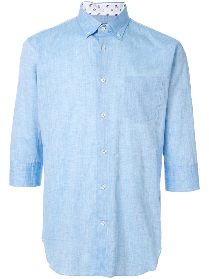 Loveless 3/4 Sleeve Shirt - Blue