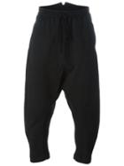 Lost & Found Rooms Drop Crotch Track Pants, Men's, Size: Small, Black, Cotton/spandex/elastane