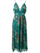 Zimmermann Floral Print Flared Dress, Women's, Size: 3, Green, Silk/polyester