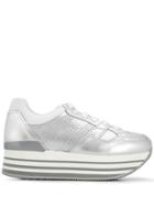 Hogan Striped Platform Sneakers - White