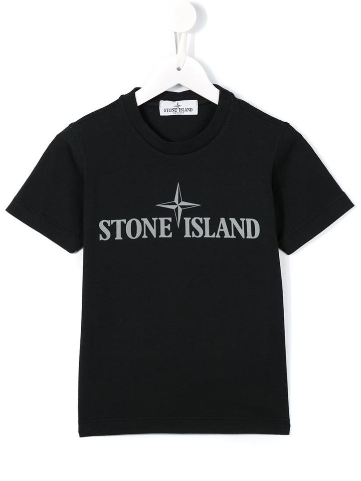 Stone Island Kids Logo T-shirt, Boy's, Size: 10 Yrs, Blue
