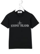 Stone Island Kids Logo T-shirt, Boy's, Size: 10 Yrs, Blue
