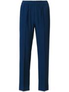 Etro High Waisted Cropped Trousers - Blue