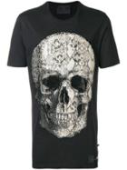 Philipp Plein Python Studded Skull T-shirt - Black