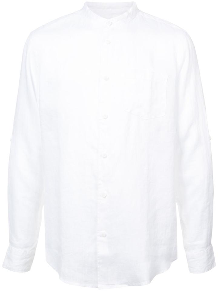 Onia Eddy Mandarin Collar Shirt - White