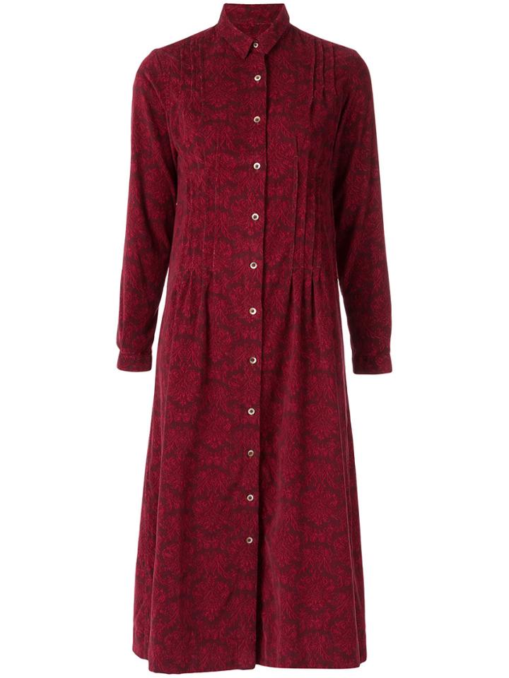 À La Garçonne A-line Shirt Dress - Red