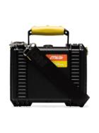 Heron Preston Black Leather Lined Industrial Tool Bag
