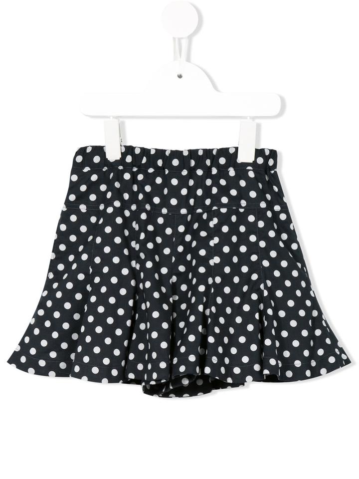 Familiar - Dots Ruffled Shorts - Kids - Cotton - 6 Yrs, Blue