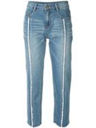 Sjyp Cropped Jeans - Blue