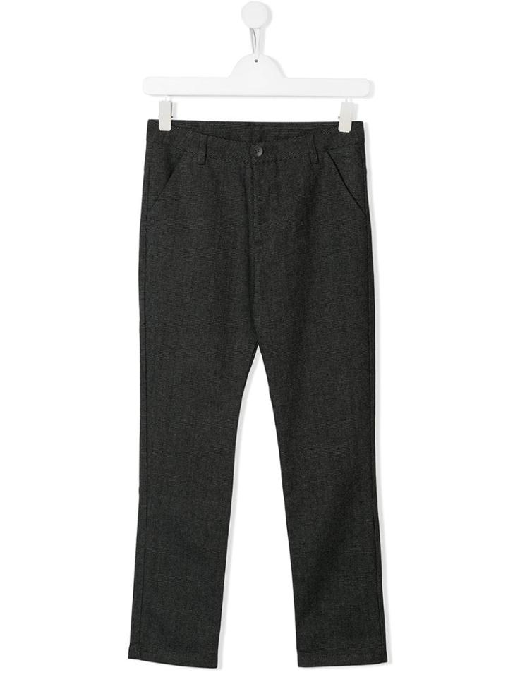 Douuod Kids Teen Tapered Trousers - Brown