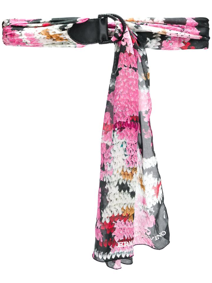 Ermanno Scervino Colour-block Wrap Belt - Pink & Purple