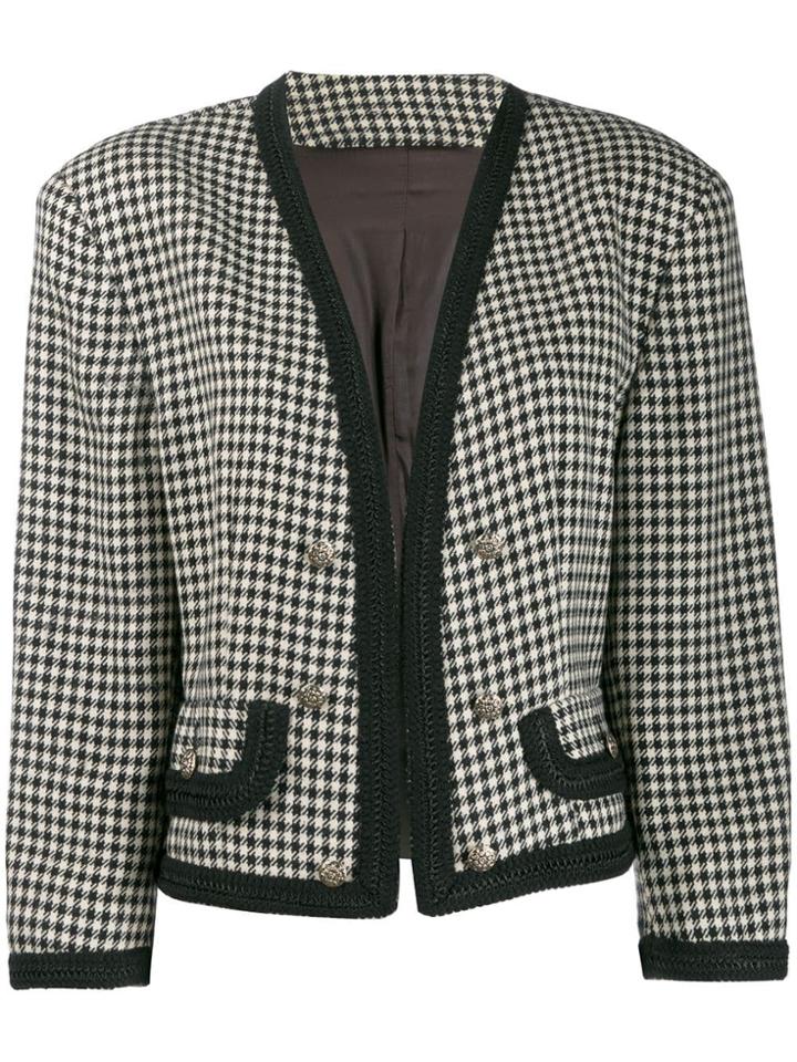 Moschino Pre-owned 1980's Square-shoulder Jacket - Black