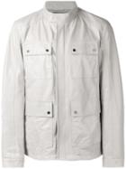 Drome - Leather Field Jacket - Men - Lamb Skin/polyester/acetate - L, Grey, Lamb Skin/polyester/acetate