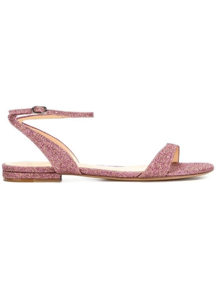 Alexandre Birman Glitter Buckled Sandals - Pink