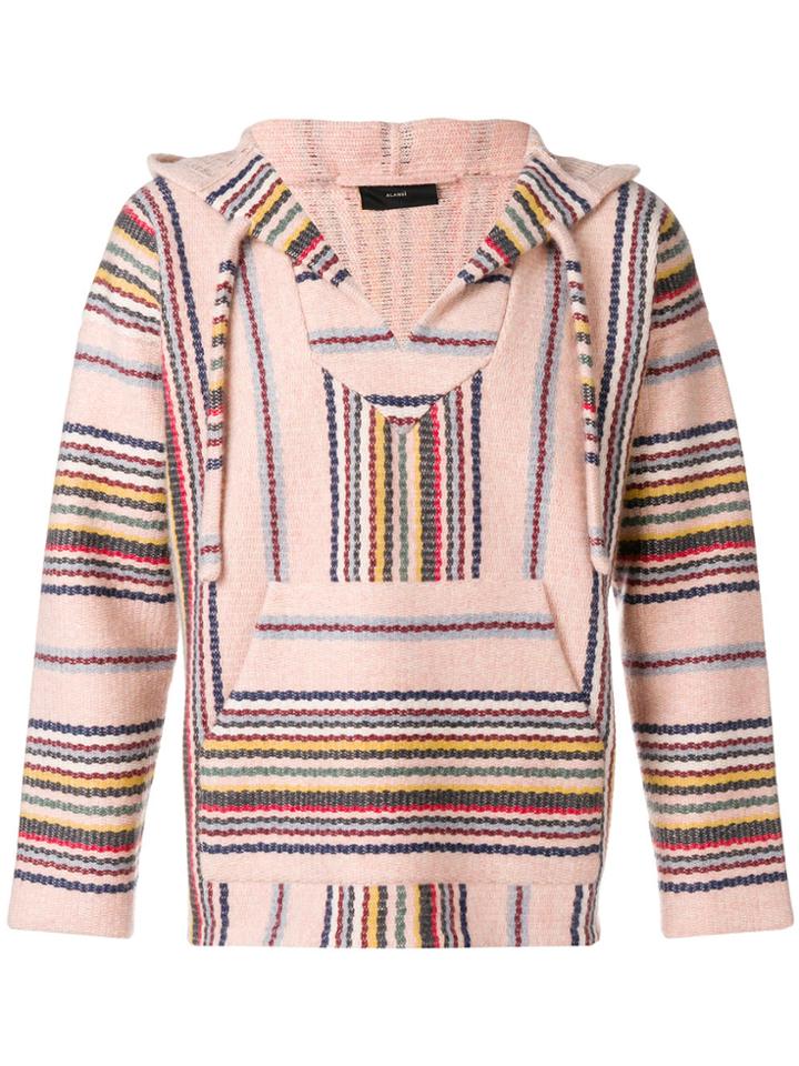 Alanui Baja Striped Jumper - Pink & Purple