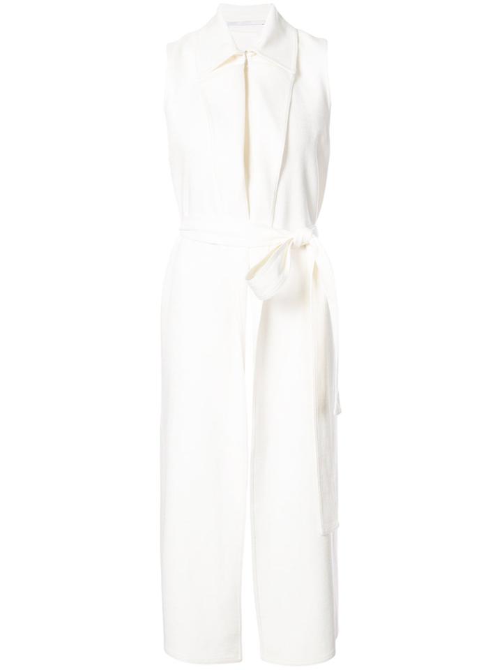 Rosetta Getty Long Belted Vest - White