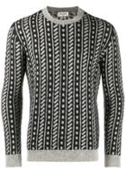 Saint Laurent Trompe L'oeil Stripe Sweater - Black