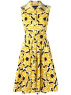 Samantha Sung - 'gigi' Dress - Women - Cotton/spandex/elastane - 4, Women's, Yellow/orange, Cotton/spandex/elastane
