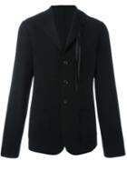 Ann Demeulemeester Grise Strap Detail Blazer, Men's, Size: Medium, Black, Nylon/wool