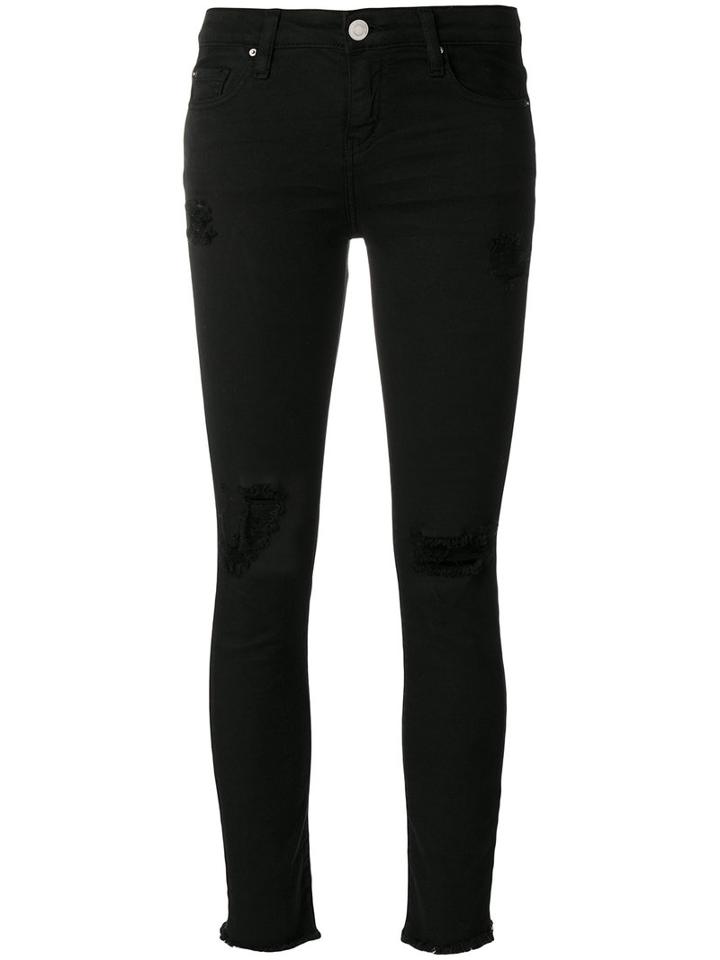Iro - Distressed Skinny Jeans - Women - Cotton/spandex/elastane - 28, Black, Cotton/spandex/elastane