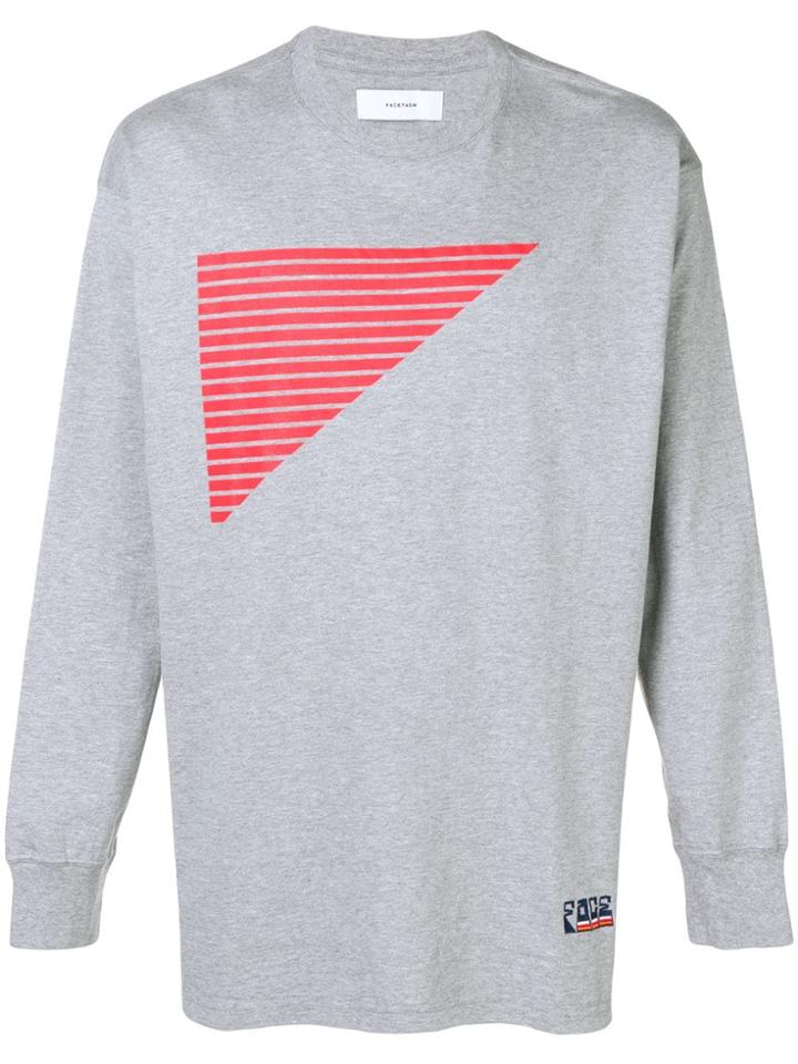 Facetasm Colourblock Graphic Sweatshirt - Grey