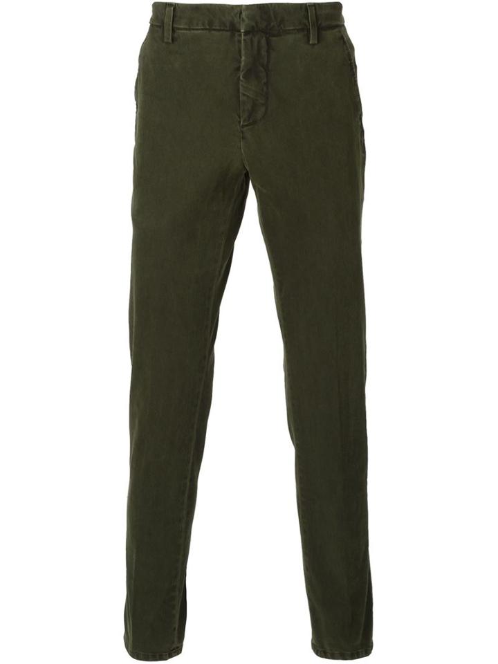 Dondup Gaubert Jeans, Men's, Size: 38, Green, Cotton/spandex/elastane