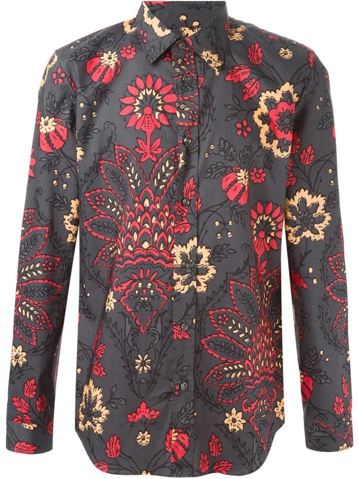 Maison Margiela Floral Print Shirt