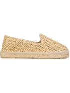Manebi Platform Espadrilles, Women's, Size: 41, Nude/neutrals, Raffia/cotton/jute/rubber