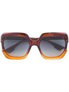 Dior Eyewear Gaia Sunglasses - Brown